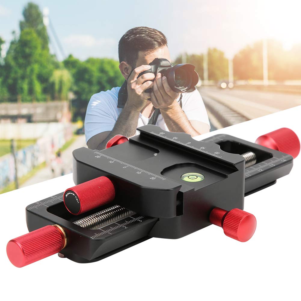 150mm Macro Focusing Rail, Universal Macro Focusing Rail Slider Close up Shooting Head Quick Release Plate Aviation for Detachable Feet, Tripod Ballhead