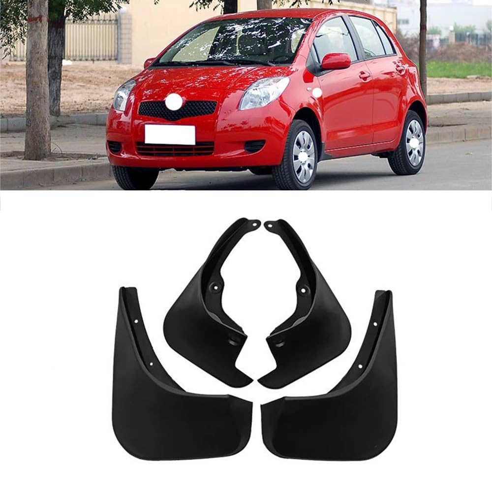 RJQXZXGQ Car Mud Flaps, for Toyota Yaris 2006-2011 Front & Rear Car Mud Flaps, Splashproof Tough Auto Splash Guards Fenders