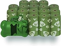 Vista 201 de Best Pet Supplies - Bolsas para limpieza de excremento de perro, rollo de repuesto, uso en exteriores, a prueba de fugas y desgarros, plástico