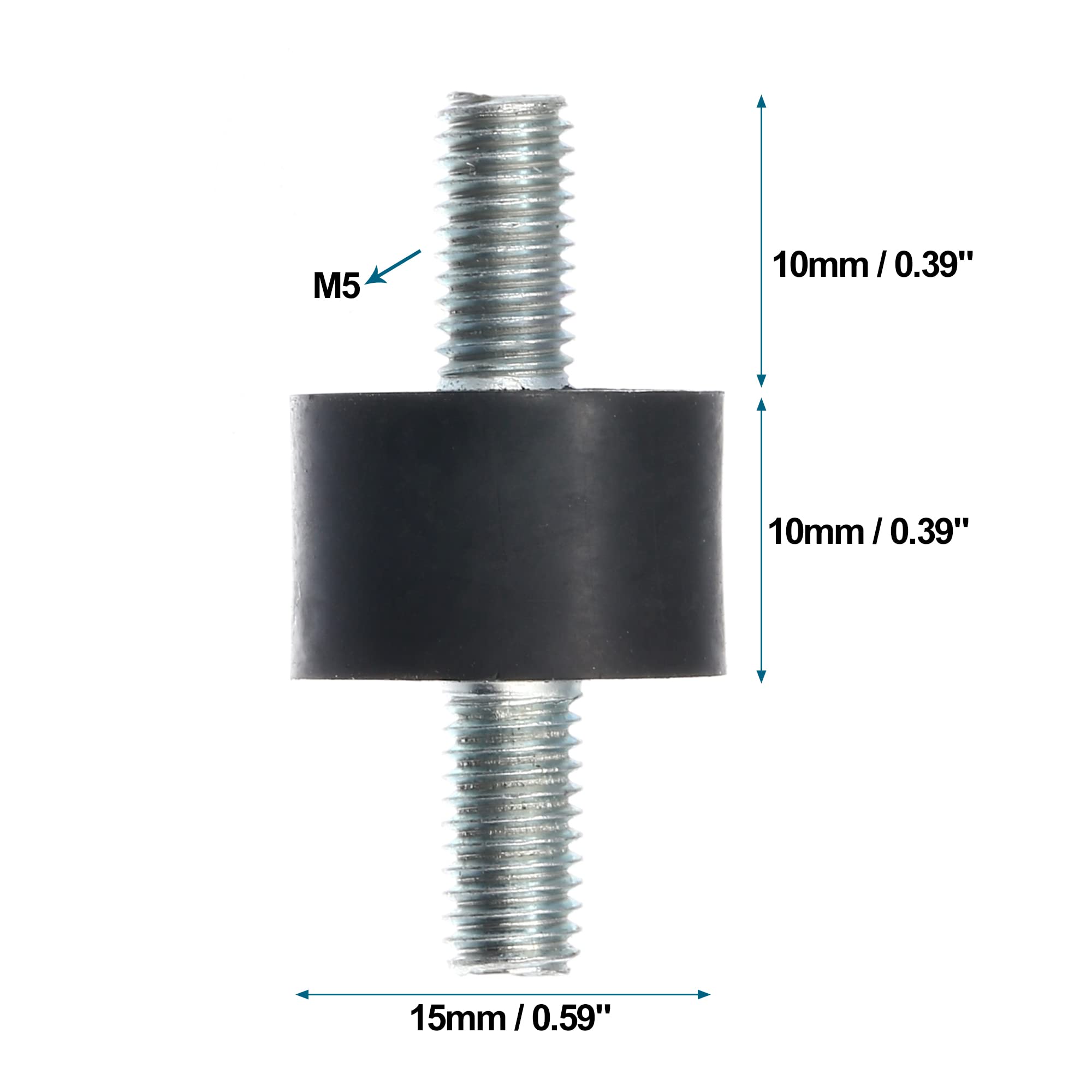 Ammortizzatori In Gomma D-Lock M5 - Set Da 4 Pezzi - Nuovi