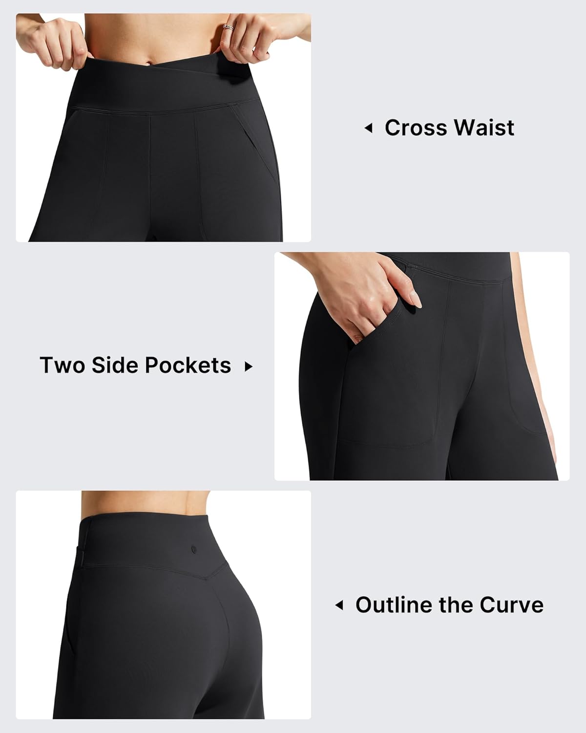 G4Free EverGoing Athletic Shorts for Women 6" Cross Waist Summer Casual Shorts with Pockets - Image 4