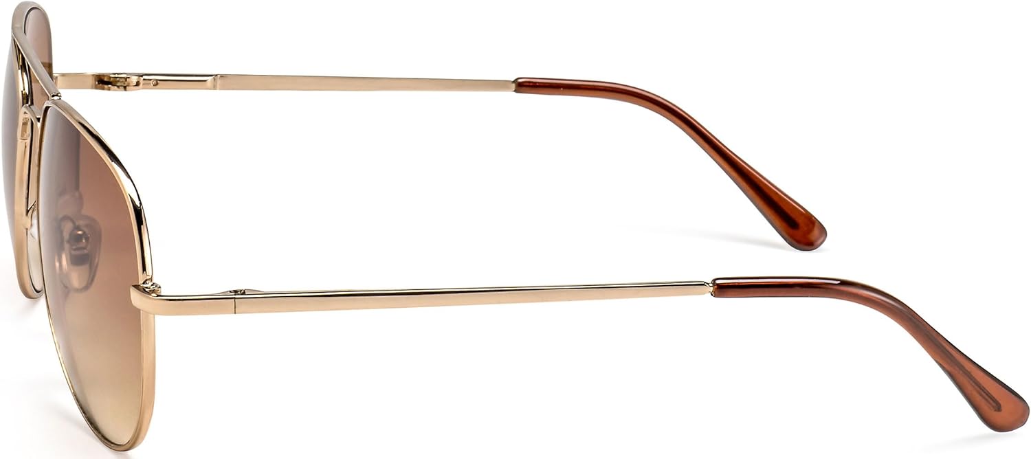 FILTRAL aviator sunglasses for men and women - gold - gradient tinted lenses - 100% uv protection
