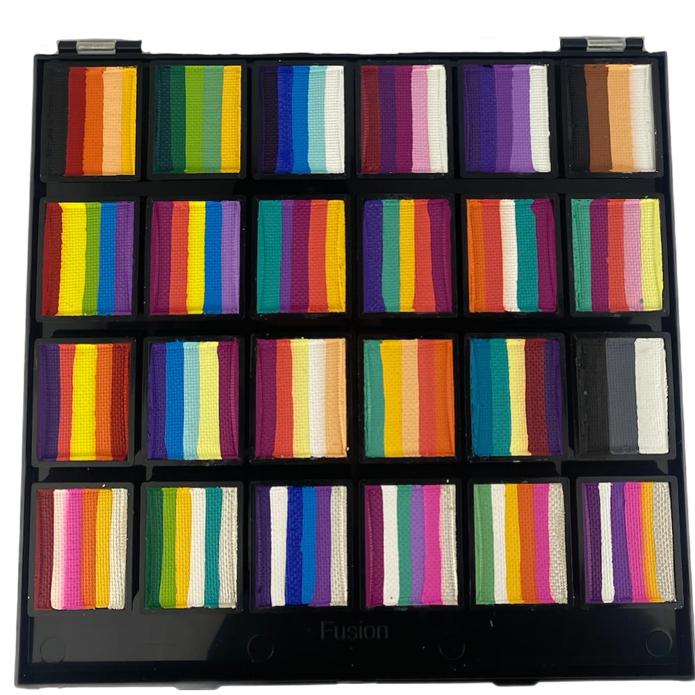 FUSION BODY ART | Spectrum Face Painting Palette - 24 Combos - Rainbow Paradise - Image 3
