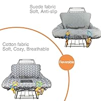 Vista 15 de Funda para carrito de compras para bebé de algodón, lavable a máquina para bebés, niños pequeños, niños o niñas, grandes (lindas)