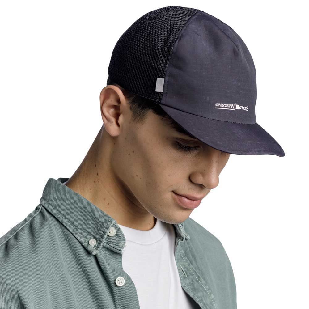 Buff Pack Trucker Cap Solid Black Unisex One Size