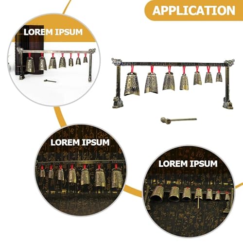 image for Alasum Antique Chinese Percussion Chime Instrument - Single Layer Allo