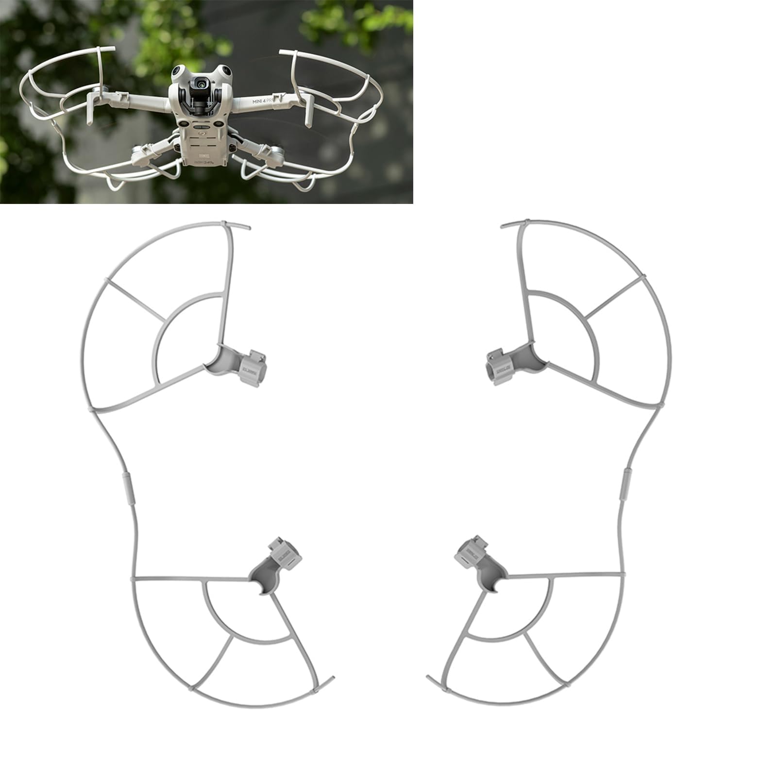 Azonee Propeller Guard Circle for DJI Mini 4 Pro, Propeller Guard Blade Protective Cover, Drone Blade Protective Cover, Propeller Anti-Collision Bumper, Drone Accessories For D-JI Mini 4 Pro