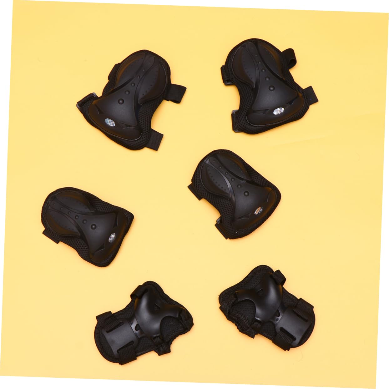 BELLIFFY 1set Professional Skating Knee Protector Pads for Men Women Wearproof High Strength for Skateboarding Roller Skating Black Color Comfortable Fit