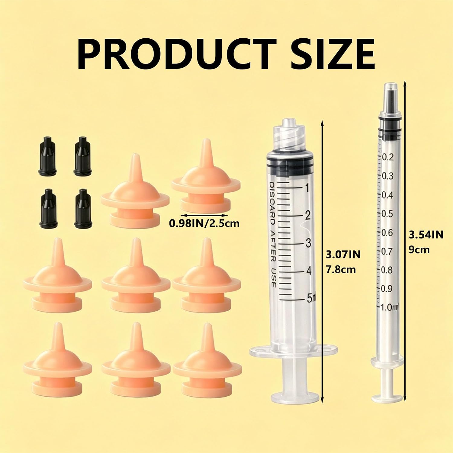 Pet Feeding Syringes with Nipples, 10pack Mini Pet Feeding Nipples and 2 Syringes Tools (5ml/10ml), for Small Cat Dog Animals,Newborn Kittens, Puppies, Rabbits, Small Animals, Squirrel image 4