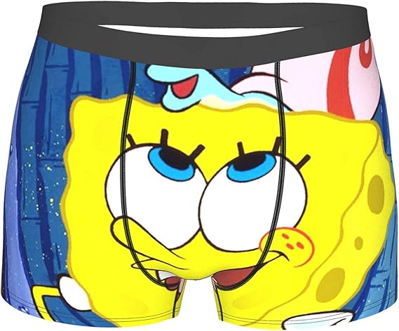 Amazon スポンジボブ パンツ メンズボクサーブリーフ メンズボクサーレギンス 伸縮性ボクサーブリーフ 通気性と軽量 柔らかなストレッチ生地 伸縮性ウエストバンド ボクサー 通販