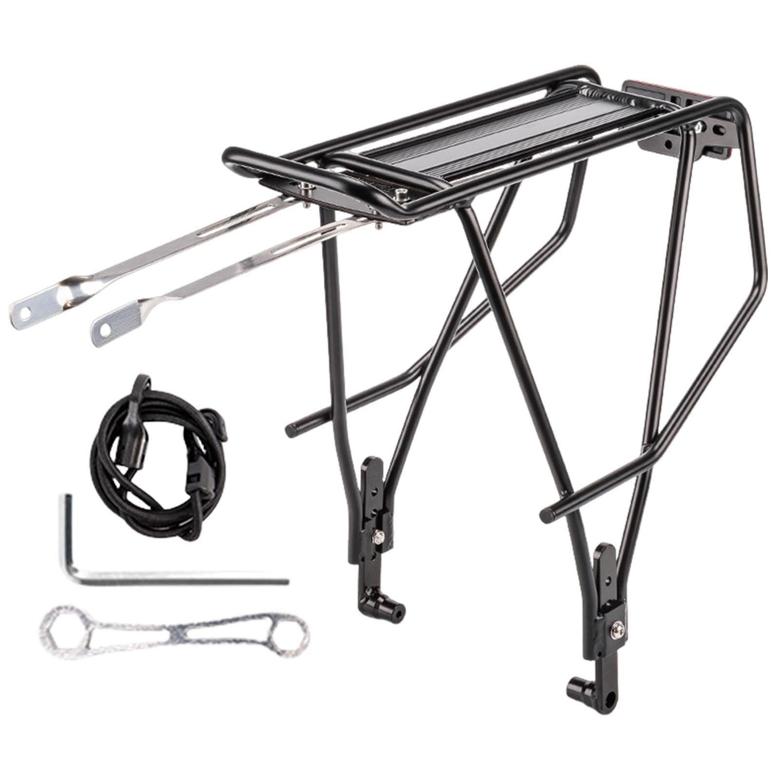 Fahrrad-Rückenträger, Fahrrad-Hinterradträger Aus Aluminium Legierung - Fahrrad-Gepäckträger, Fahrradzubehör Für Gepäck, Fracht, Kleidung