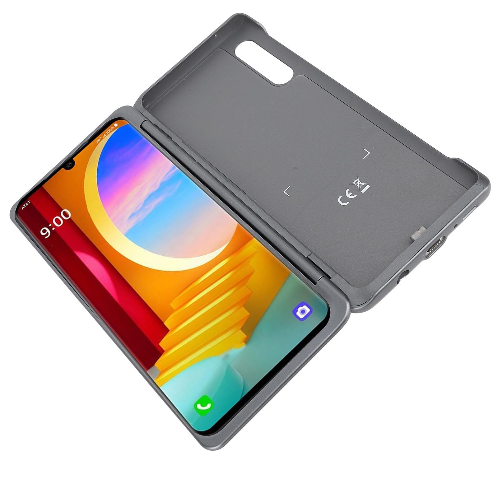 Yinhing Etui na Telefon z Ekranem do Telefonu 5G G9 G910 G900 G900N z Wysokiej ści Adapterem Magnetycznym Typu C. Stylowa Biała Konstrukcja Dopasowana i Ulepszona dla Twojego Urządzenia (GREY)