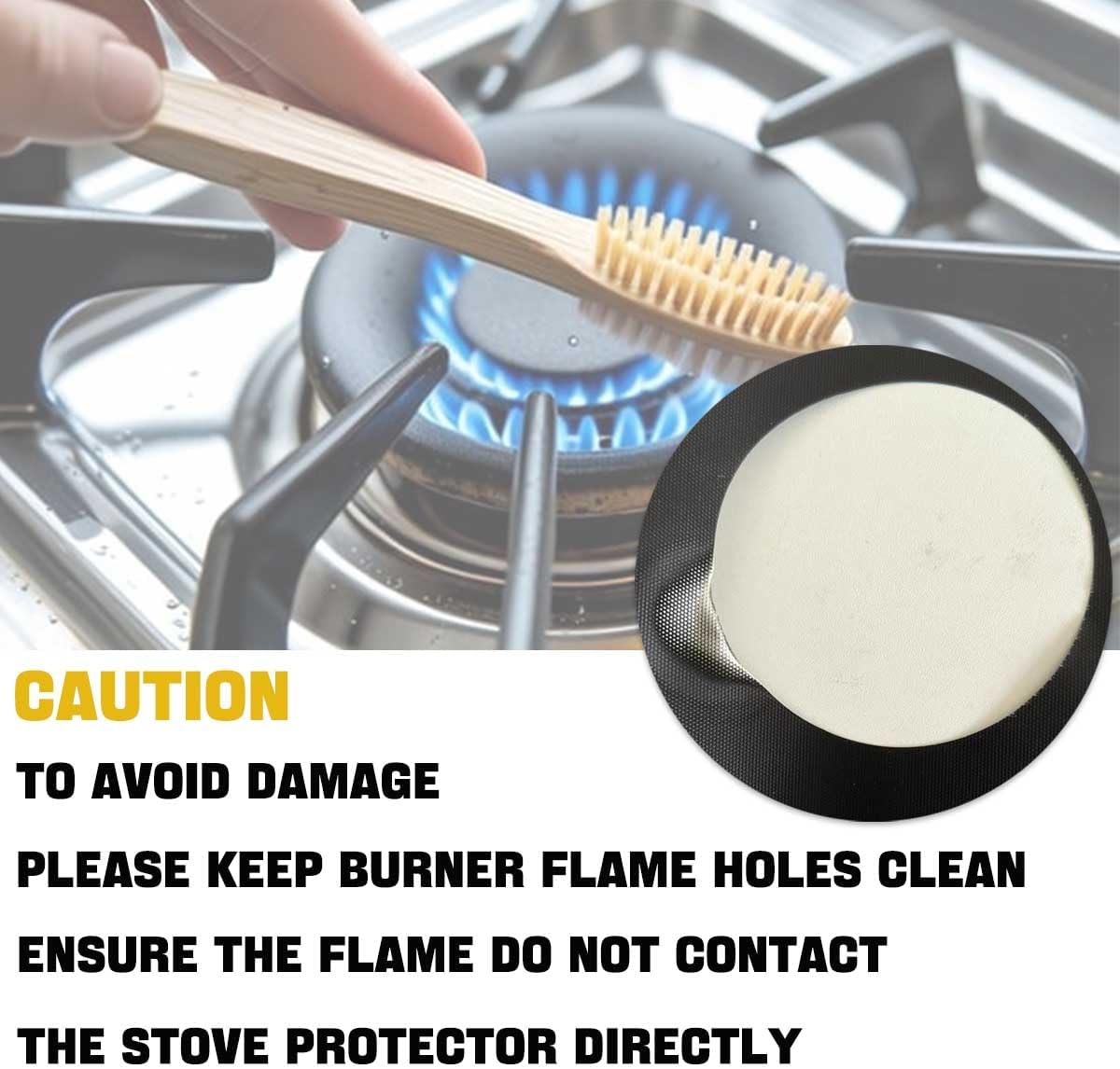 2PCS Gas Stove Top Protector Compatible With 30 INCH SamSung Model NX60T8511SS Cooktop Mat, Ultra Thin 0.3MM Thickness, Reusable, Non-Stick and Easy to Clean