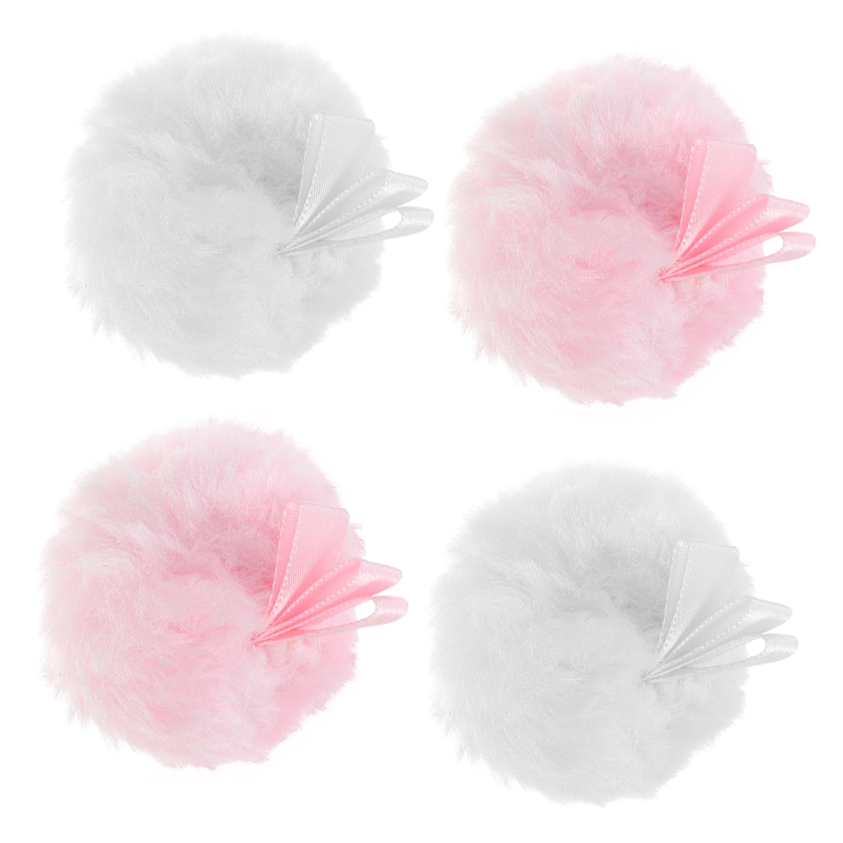 4pcs Makeup Powder Puff Luxury Softvelour for Face Body Portable Beauty Cleaning Random Style