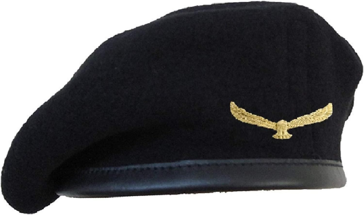 Men's Wool Cap (Eagle Cap-Black_Black_Free Size).
