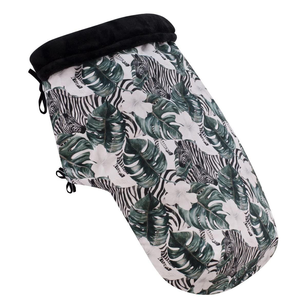 JYOKO Kids Saco Cubrepiés de Invierno Compatible con Portabebés, Sillas de Coche y Cochecitos de Paseo | Polar Teddy Extra Suave | Hecho en España (Zebra, Polar Teddy - 80 Cm)