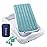 Hiccapop Inflatable Toddler Travel Bed with Safety Bumpers [4-Sided], Portable Toddler Bed for Kids, Toddler Air Mattress, Kids Air Mattress - Misty Blue