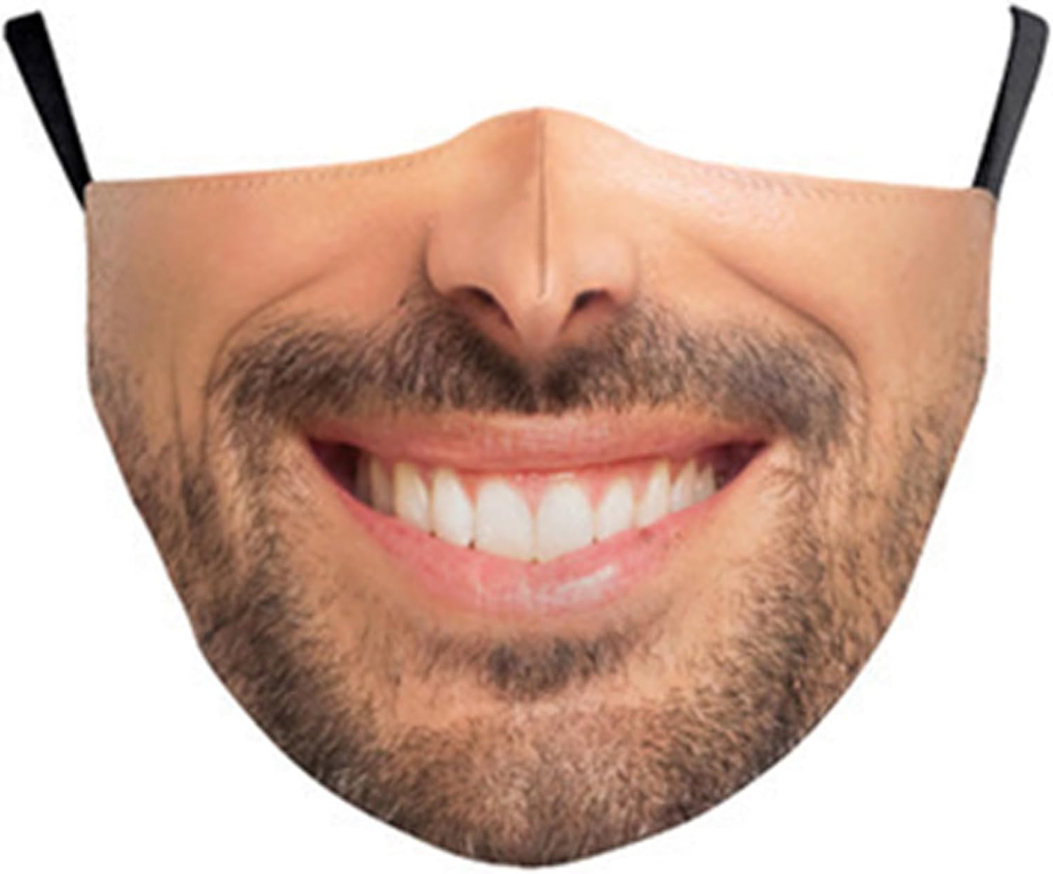 Hansber Big Mouth Expression Cotton Mask Washable Reusable Mask For Cosplay Party Unisex Adult Face Cover Accessory image 3