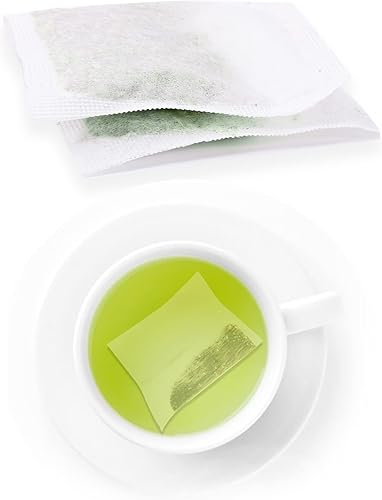 Miniatura 8 de Japanese Green Tea Co. 144 bolsas de té desechables para té de hojas sueltas, sobres vacíos de gran tamaño con sello hermético (3.5 x 2.8 pulgadas),