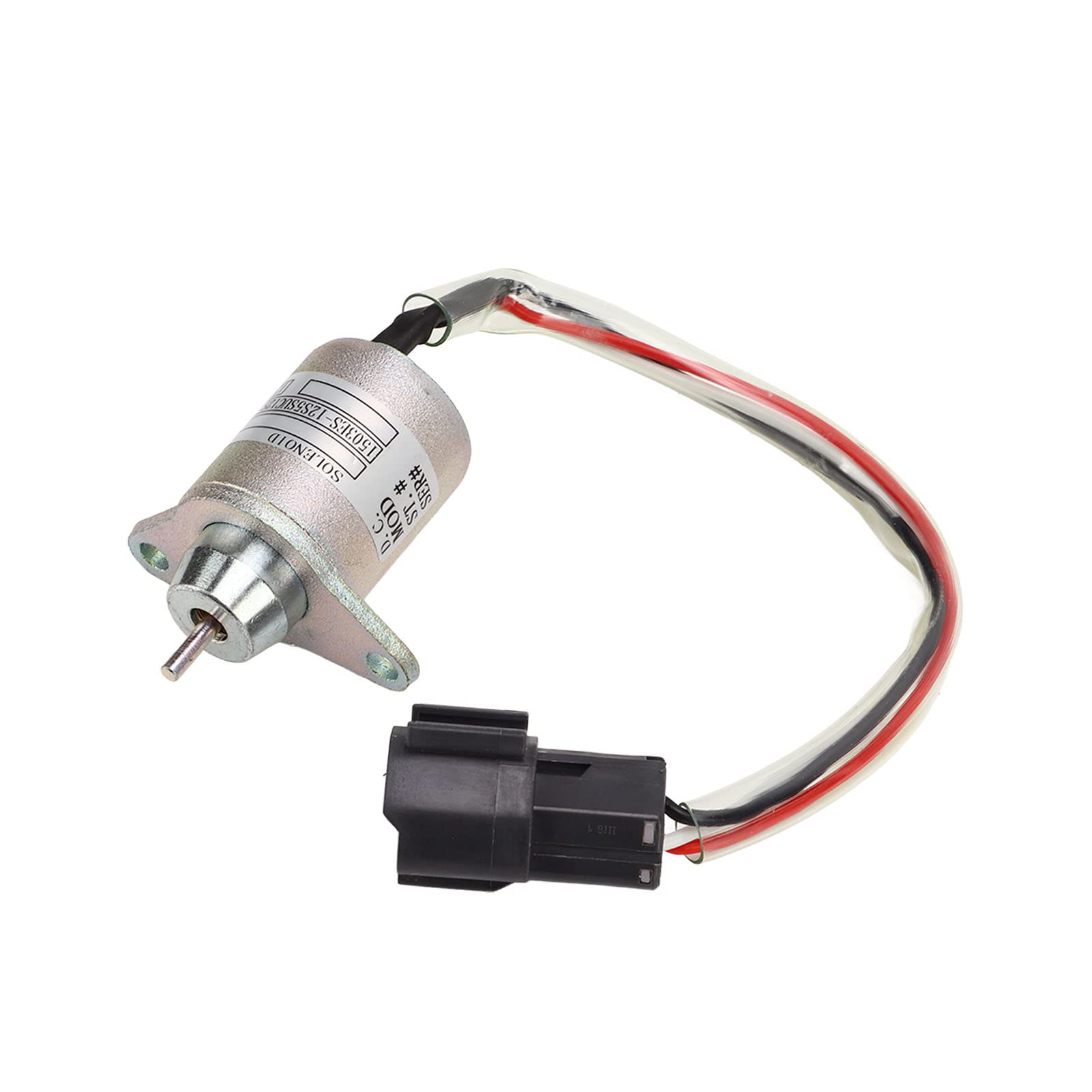 Solenoide di Spegnimento Carburante DC12V Solenoide di Spegnimento 119233‑77931 Metallo Ad Alte Prestazioni per TAKEUCHI KOMATSU KUBOTA 4TNV94L SFN 4TNV98L SFN 4TNV106 GGE R55 7