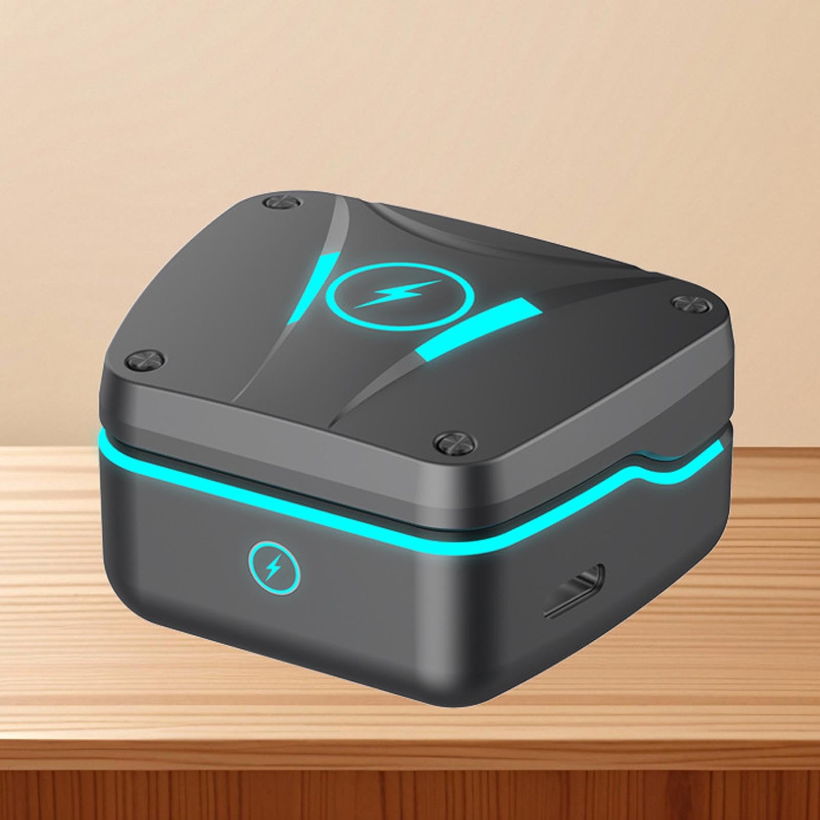 Bewinner Auricolari da Gioco Wireless, Adattatore USB C Bluetooth 5.3 a Basso Contenuto di Auricolari a Bassa Latenza con Pc con Console VR (BLACK)