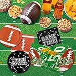 Football Birthday Party Decorations Kit for 24: Football Party Supplies Set with Plates, Dessert Plates, Napkins, Cups, Banner & Touchdown Tablecloth - for Football Tailgate Party Decorations - Image 3