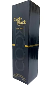 9 O'CLOCK Code Black Intese Men's Cologne 3.4 Fl. Oz. Eau de Parfum Spray