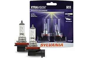 SYLVANIA H11 XtraVision Headlight Bulbs for Low and High Beams