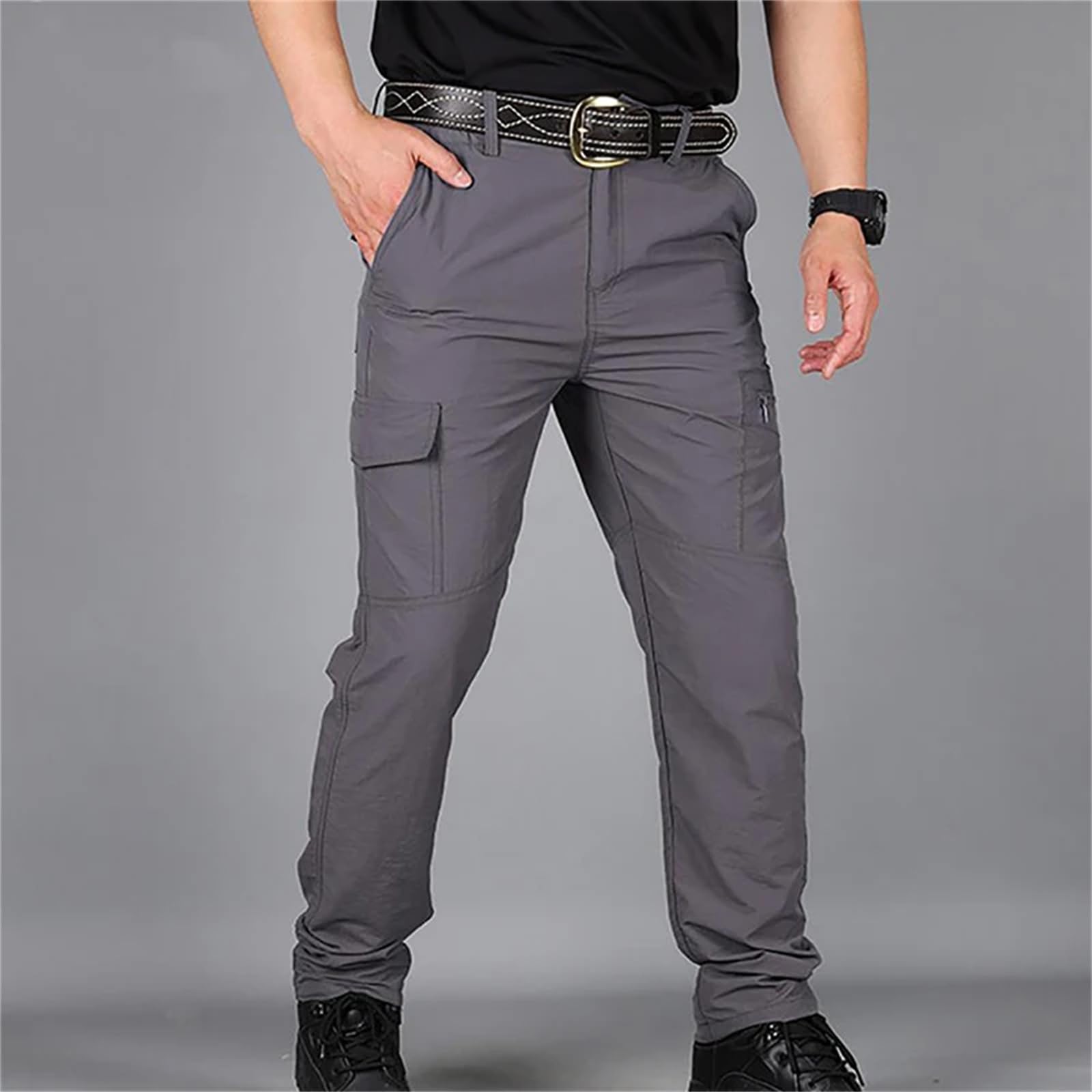 Hndudnff Militari - Pantaloni tattici da uomo, stile militare, con tasche multiple