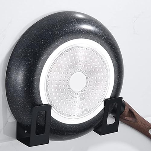 Miniatura 4 de Paquete de 6 organizadores de tapas de olla para gabinete, organizadores universales de tapa de sartén de acero inoxidable, soportes para tapas de