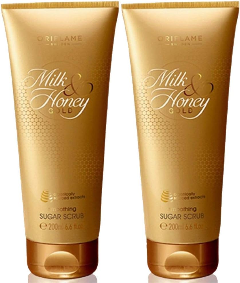 Oriflame Sweden Milk And Honey Gold Set Scrub,200g - Pack of 2