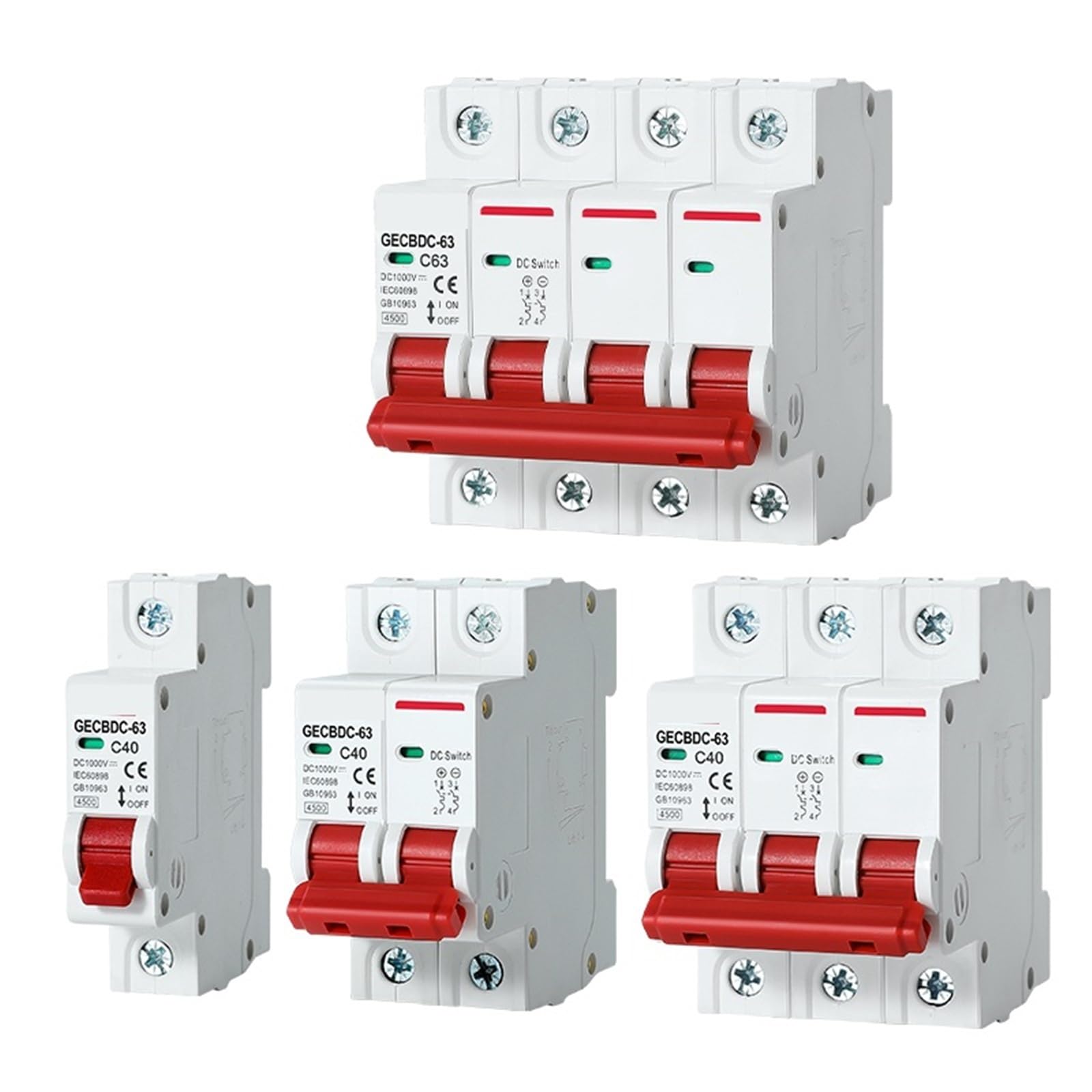 Disjoncteur DC 1000V 4P interrupteur de surcharge solaire robuste - 8