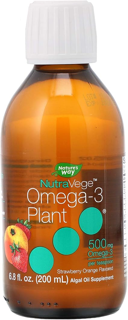 Nature's Way NutraVege Omega-3 Plant Based, Supports Cardiovascular, Eye, and Brain Function*, 6.8 oz: Buy Online at Best Price in UAE