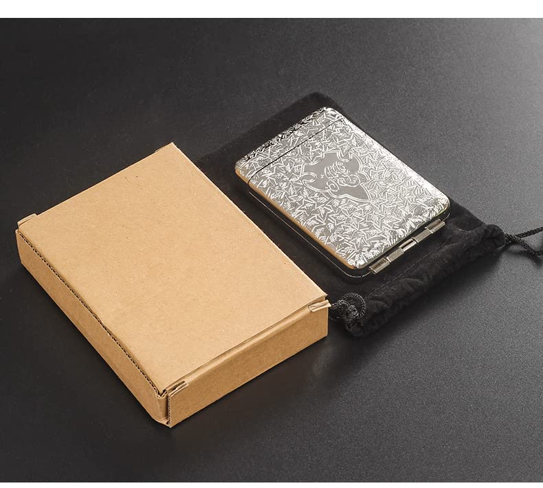 Image of Peaky Blinders Cigarette Case Retro Metal Portable 16 Cigarettes Box - Silver