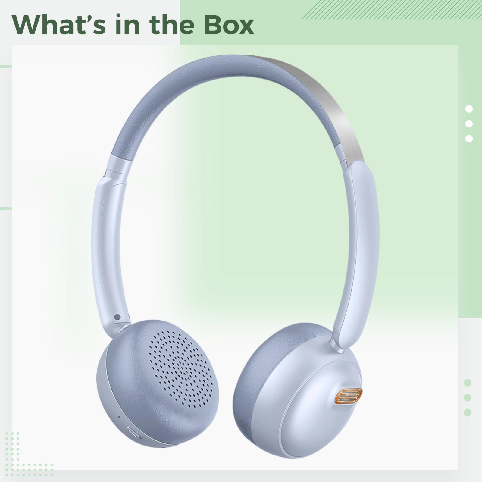 Auriculares inalámbricos supraaurales, cancelación activa de ruido, sonido panorámico inmersivo, tiempo de reproducción de 30 horas, conexión de doble dispositivo, Bluetooth V5.4, diseño ajustable en