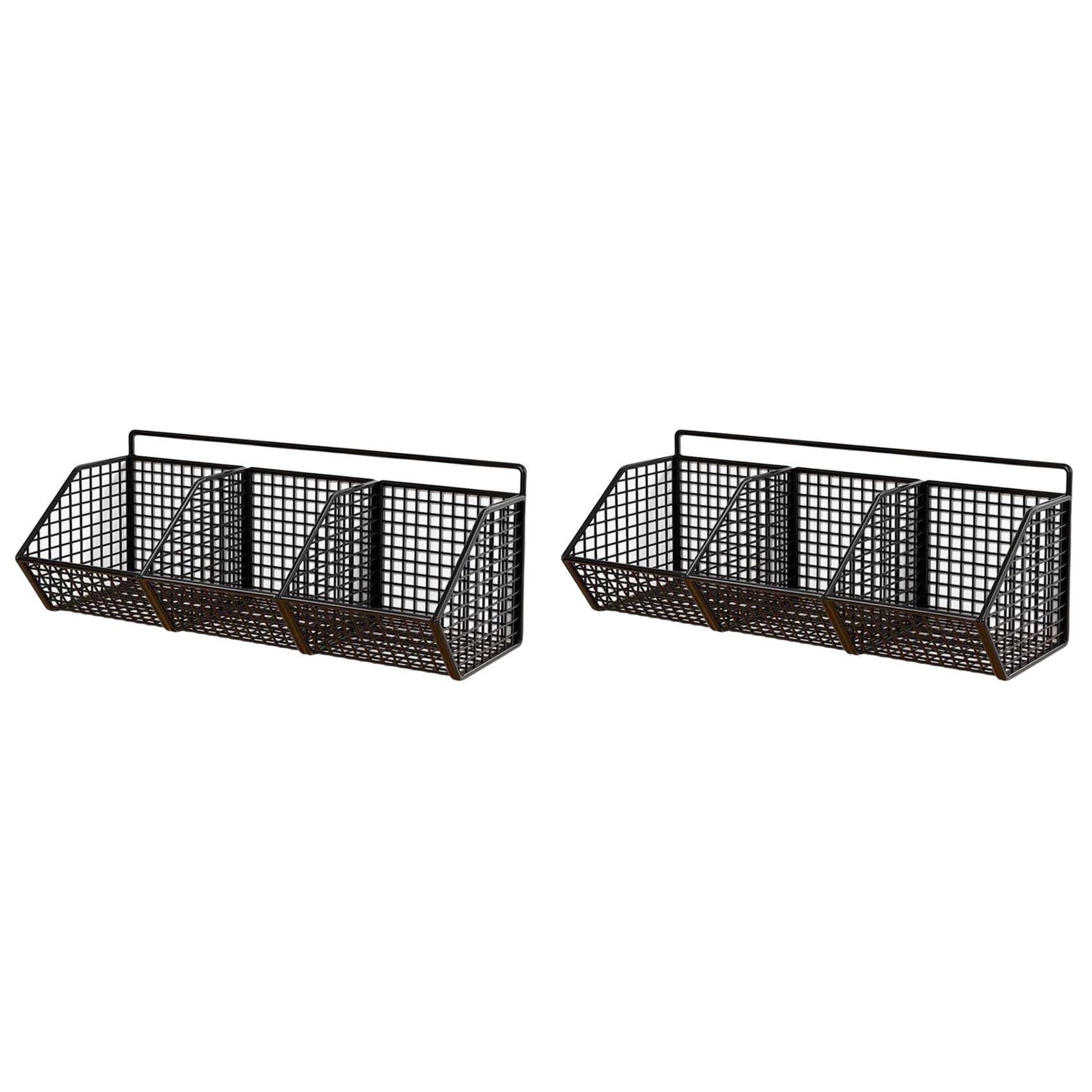 Hndhbfgrt 2X Kitchen Rack Wall Mounted Seasoning Spice Vegetable and Fruit Storage Rack Wall Drain Basket Punch-Free