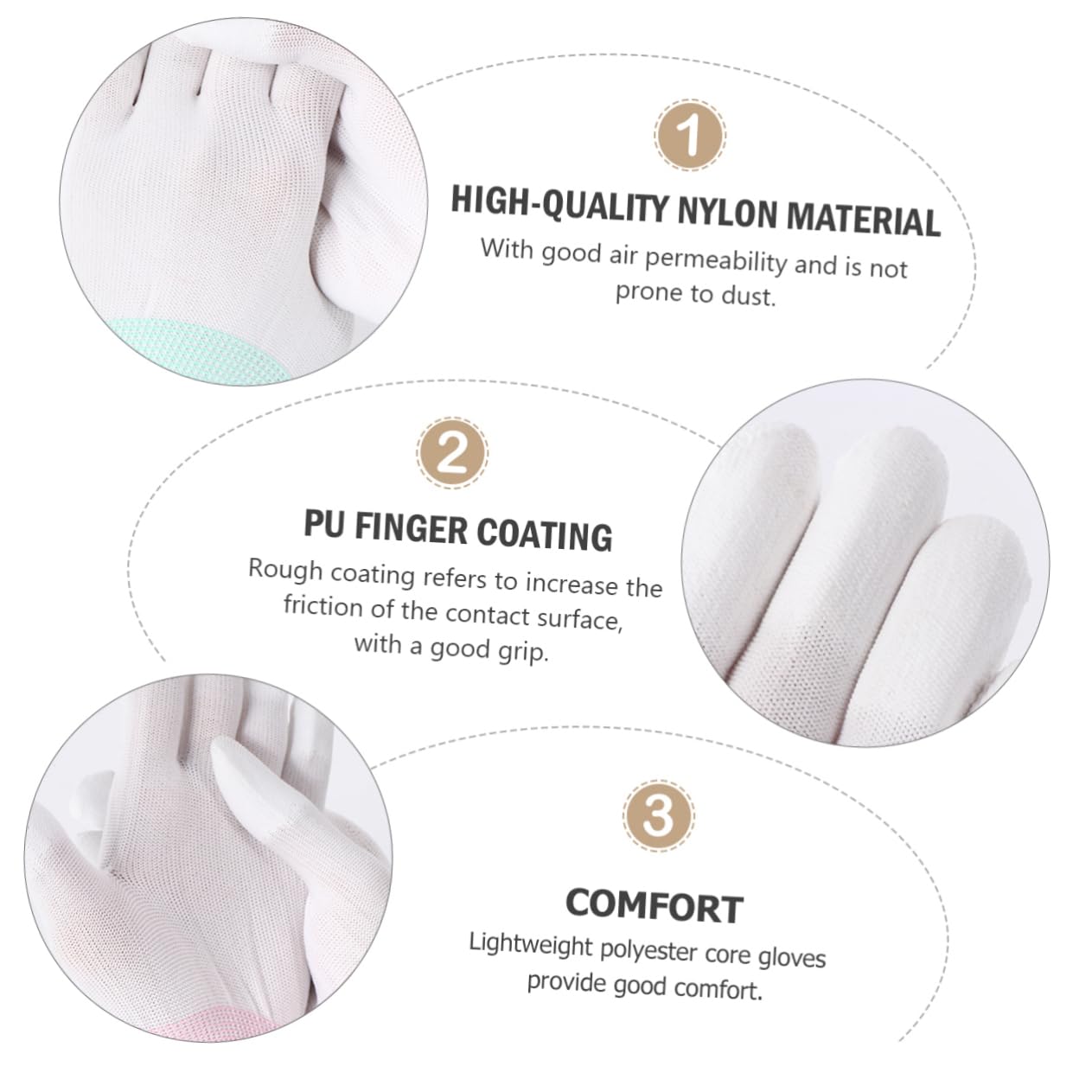 GALPADA Breathable Gardening Medium Coating for Protection Great Grip Tools Lightweight Easy to Clean Each S