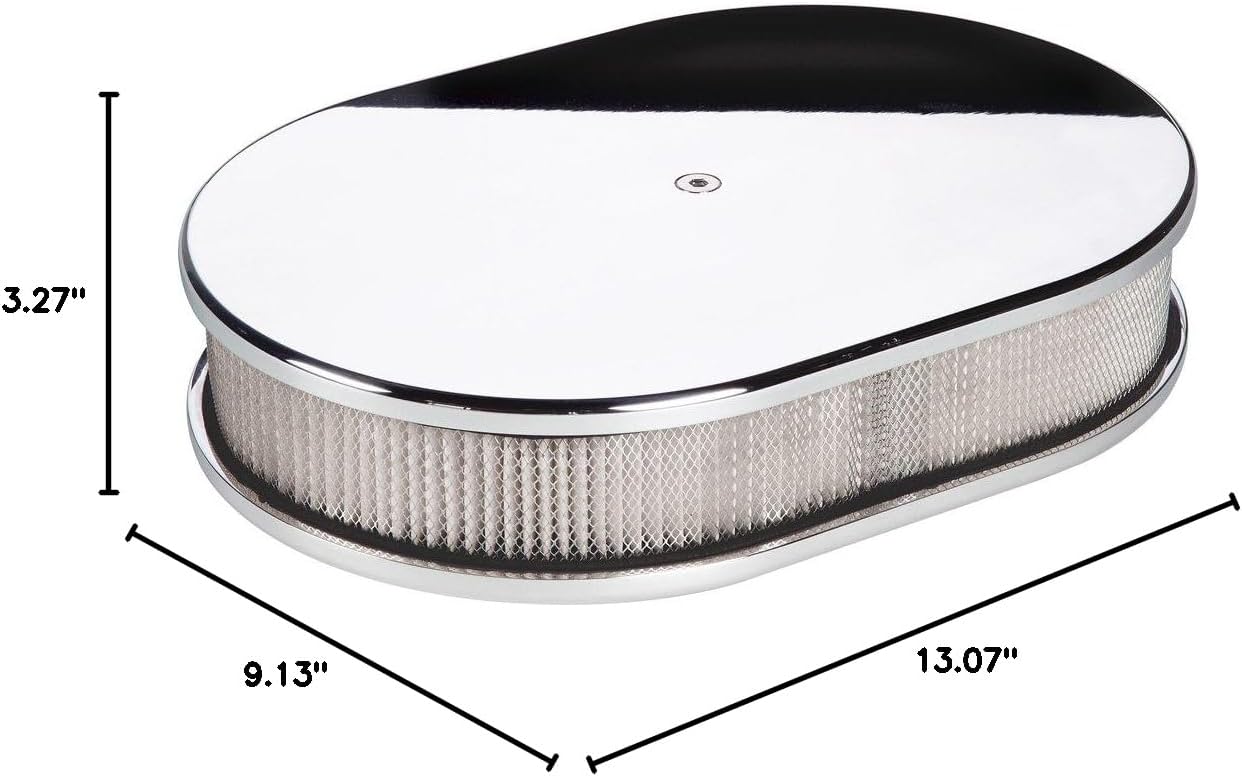 Billet Specialties 15329 Small Oval Plain Billet Air Cleaner