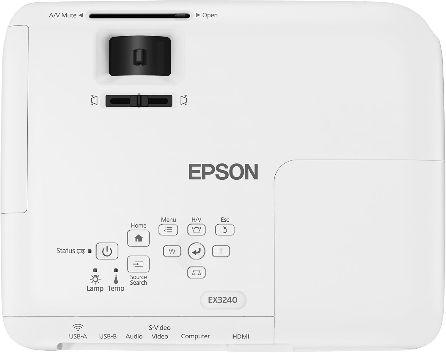 Epson EX3240 SVGA 3LCD Projector 3200 Lumens Color Brightness (Renewed)