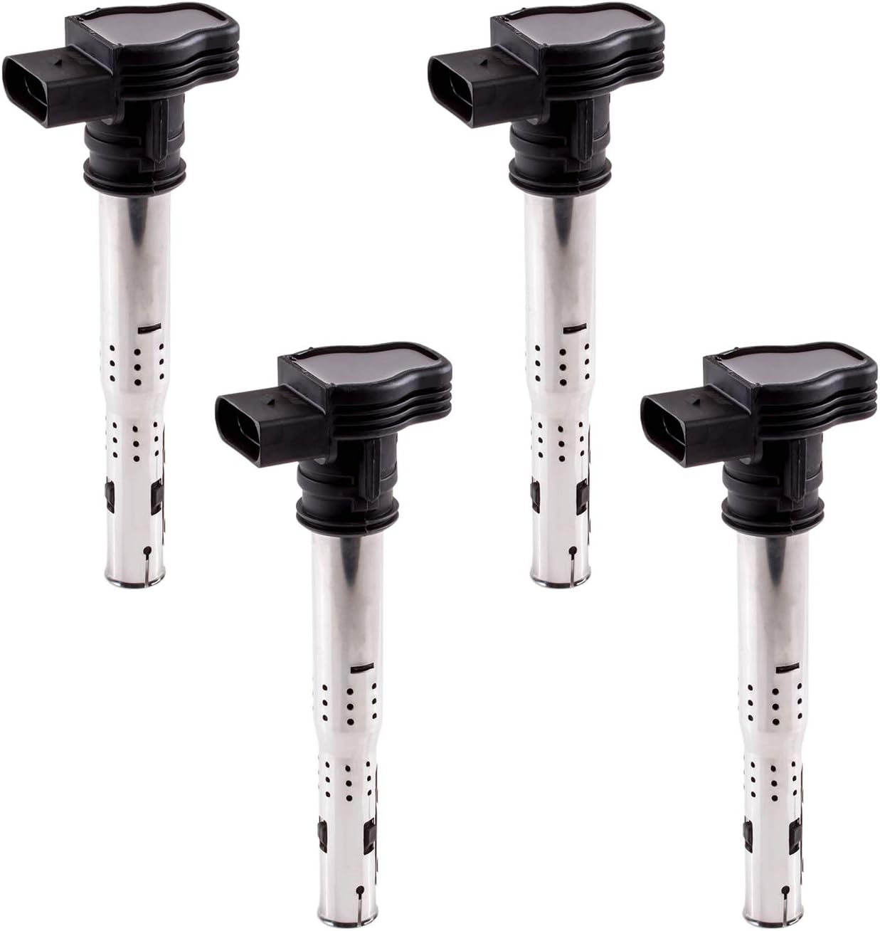 MAS Set of 4 Ignition Coils Pack Compatible with Audi Volkswagen A3 A4