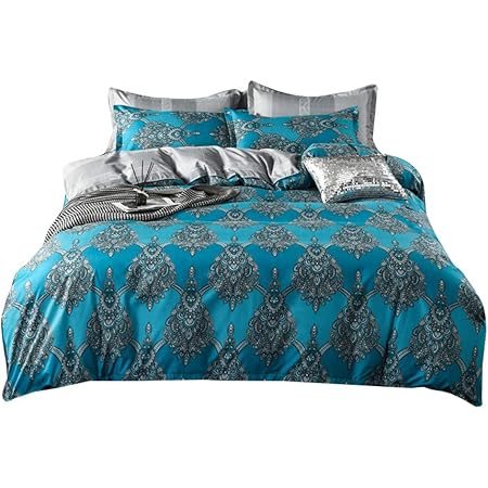 Amazon Beddingwish 布団カバー ダブル4点セット 枕カバー 掛け布団カバー ボックスシーツ 寝具カバー Za Lan Jj 1910 Yx Gjn 寝具カバーセット オンライン通販