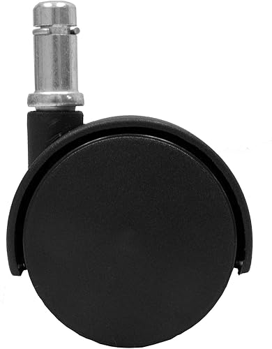 Ruedas giratorias de repuesto para silla de oficina de 2 pulgadas con vástago de montaje de anillo de agarre de 716 x 78 pulgadas, juego de 5 -