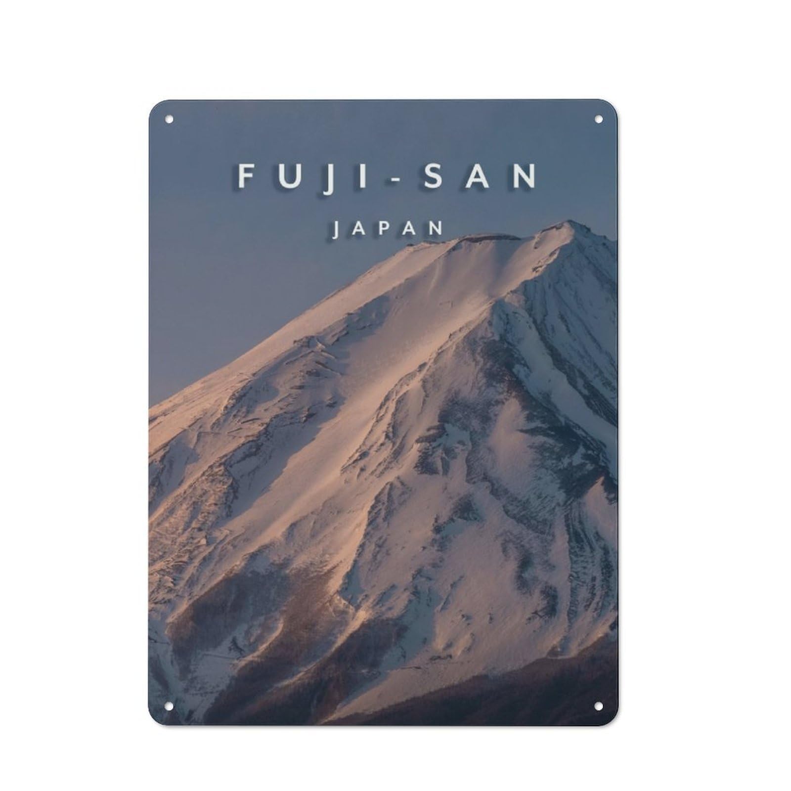 Junmoney Fuji San Top Retro Tin Sign 40X30cm For Garden Room Or Summerhouse, A Housewarming Gift For Garden Room Decor Fans