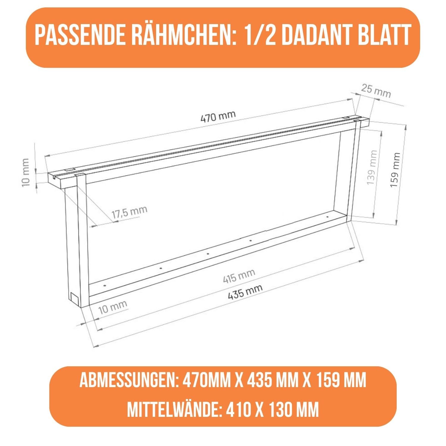 LYSON Bienenbeute Styropor Dadantbeute Dadant Blatt Beute OPTIMA Bienenstock-Set mit niedrigem Varroa-Kunststoffboden (ORANGE-GRAU) für die Selbstmontage (Passende Rahmen:47×43,5x30cm;47×43,5x15,9cm)