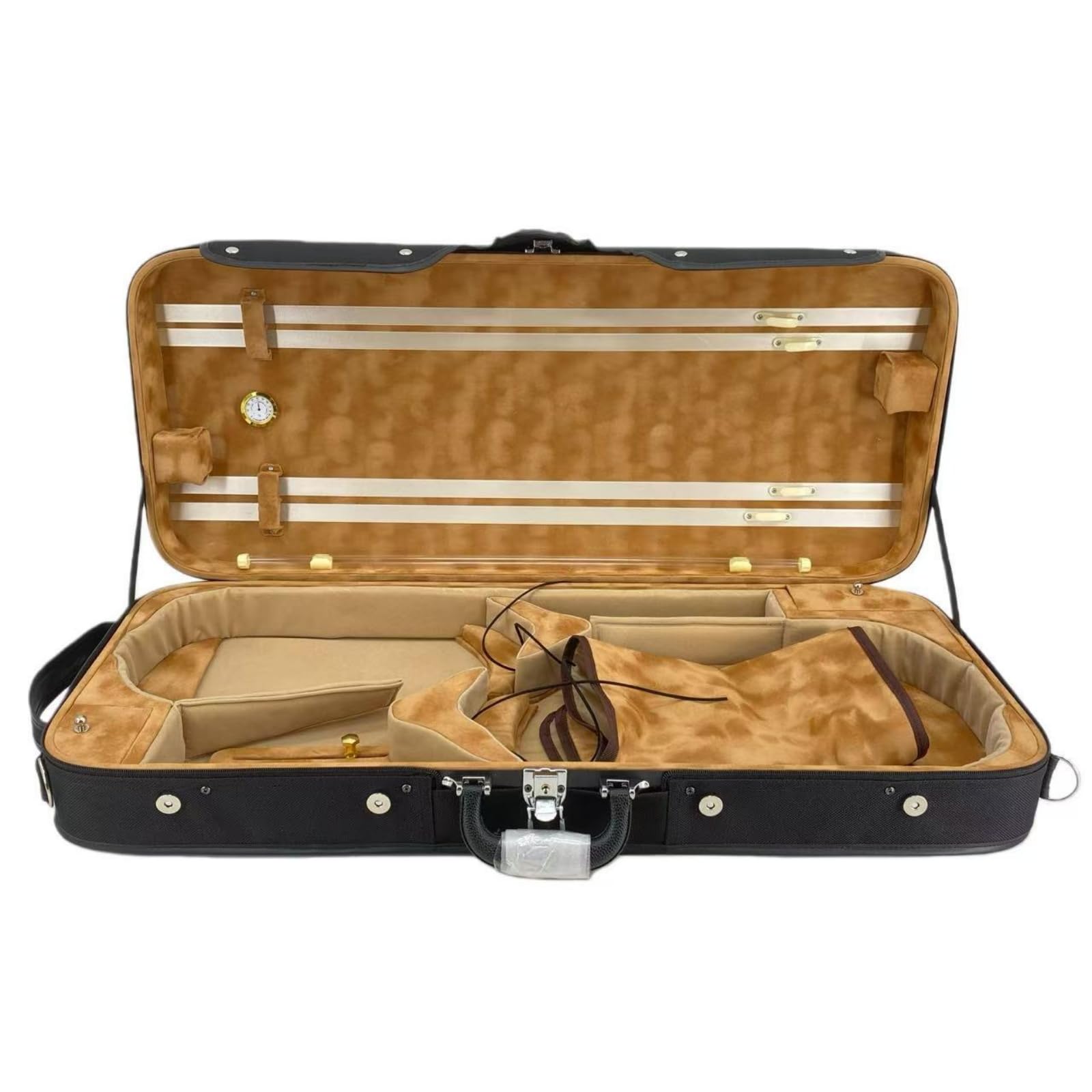 Estuche Violín Acolchado Funda Rígida Antigolpes para Viajes, Conciertos