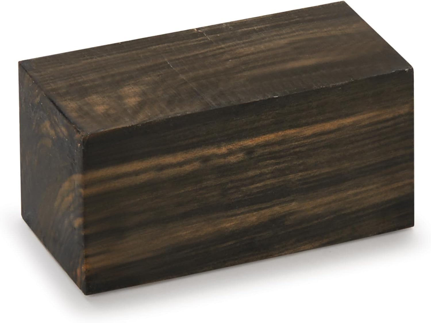 Ebony, Black And White, 1-1/2" x 1-1/2" x 3"