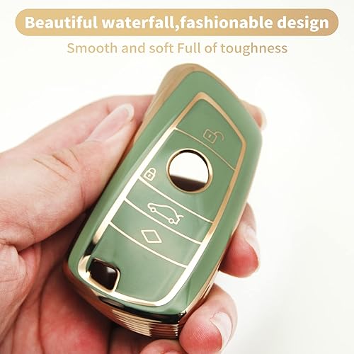 Miniatura 3 de Compatible con funda para llavero BMW. La funda avanzada de TPU suave es compatible con accesorios BMW 1, 3, 4, 5, 6, 7 Series X3, X4, X5, X6, M5,