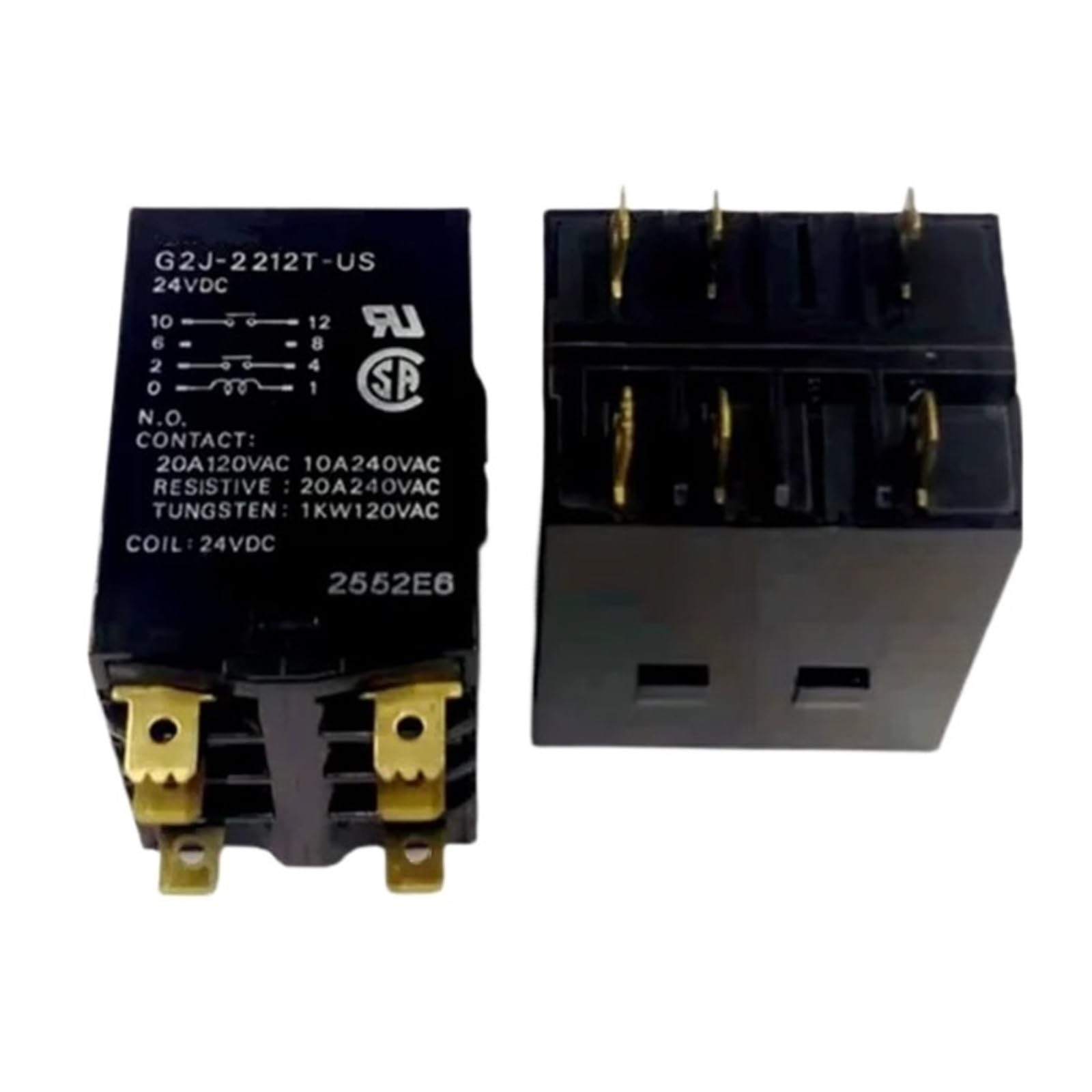 Relais G2J-2212T-US 24VDC G2J2212TUS 6PIN DCV24 commutateur carte PCB
