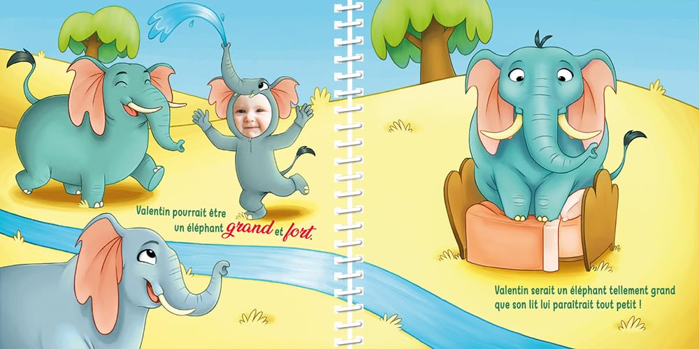 Livre personnalisé pour Enfant avec prénom et Photo | en Route pour la Savane | Cadeau Original