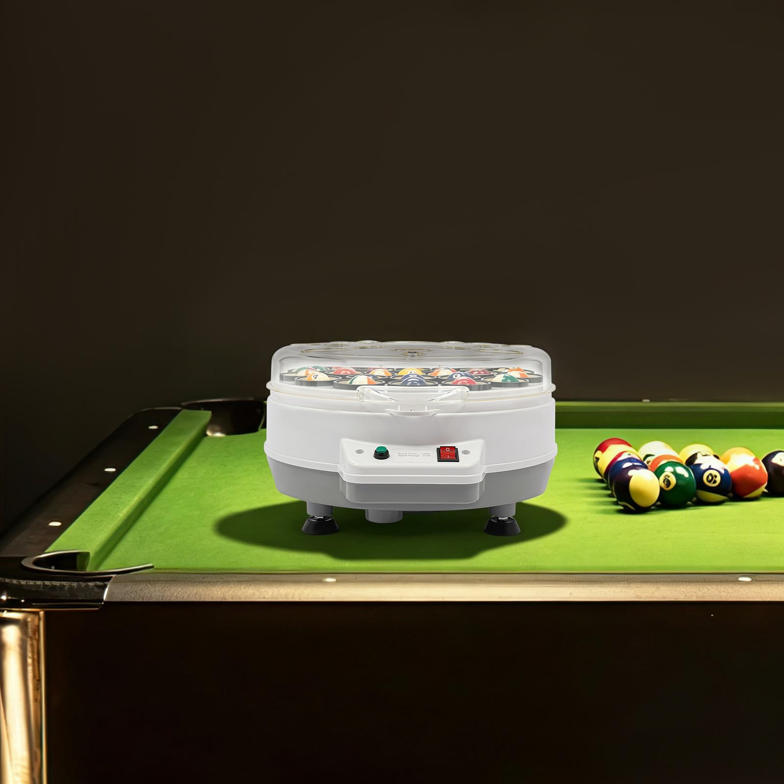Pulitore e lucidatore automatico per palline da biliardo a 22 palline, 300 W, protezione da surriscaldamento e sicurezza di sicurezza, per casa, club e sale
